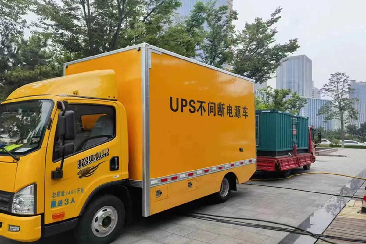 长春发电机租赁施工现场