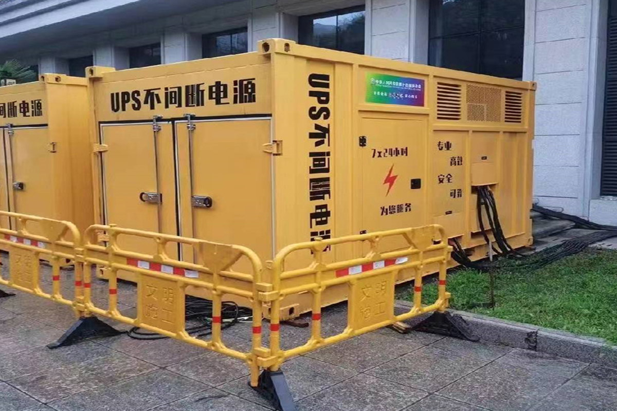 长春发电机租赁施工现场