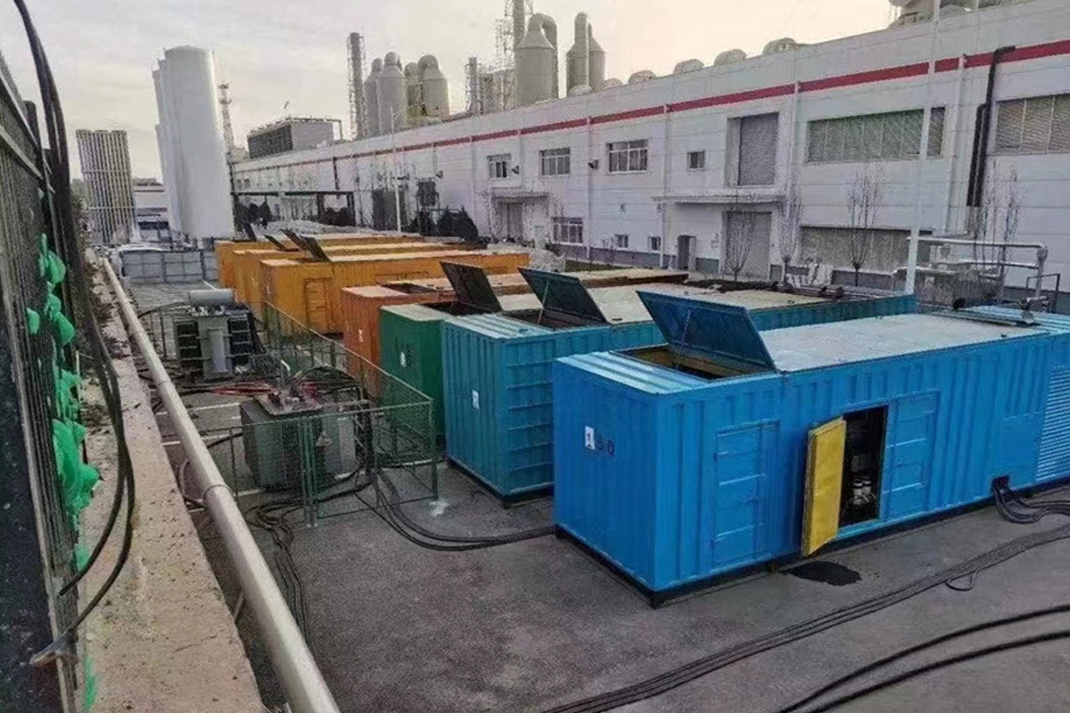 长春发电机租赁施工现场
